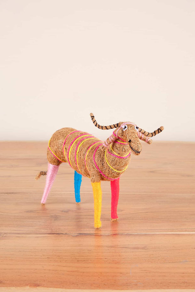FIGURINE Coir Bullsey Multi-Colored Figurine
