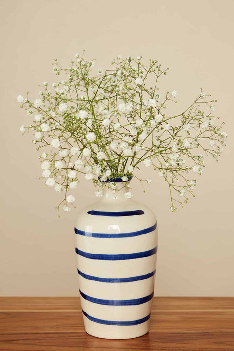 FLOWER VASE Wild Man Ceramic Vase (Blue)
