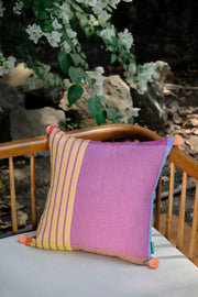 PRINTED CUSHIONS Vengala (46 Cm X 46 Cm) Cushion Cover (Mauve)