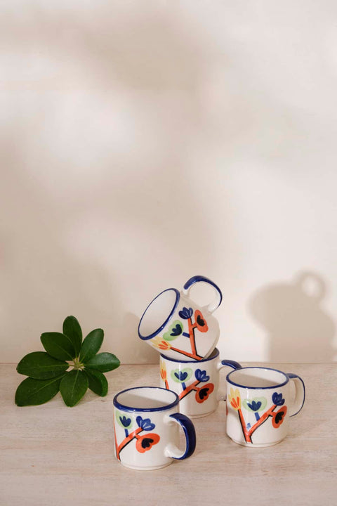 MUG Wild Flower Tea Mug (Set of 4)
