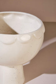 FLOWER VASE Chalise Ceramic Vase (White)