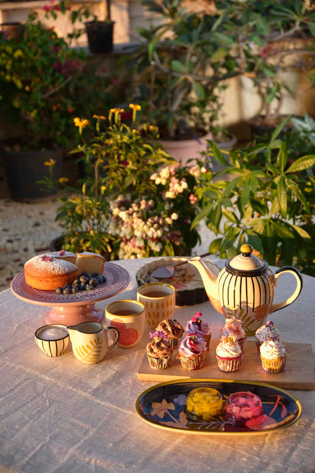 BREAKFAST Greenhouse Sugar Pot (Black/White)