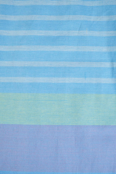 UPHOLSTERY FABRIC SWATCH Casual Striper Upholstery Fabric Swatch(Azure Blue)