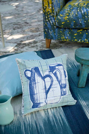 WOVEN RUG Ikat Weave Woven Rug (Indigo)
