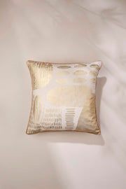 PRINTED CUSHIONS Uta (46 Cm X 46 Cm) Cushion Cover (Gold)