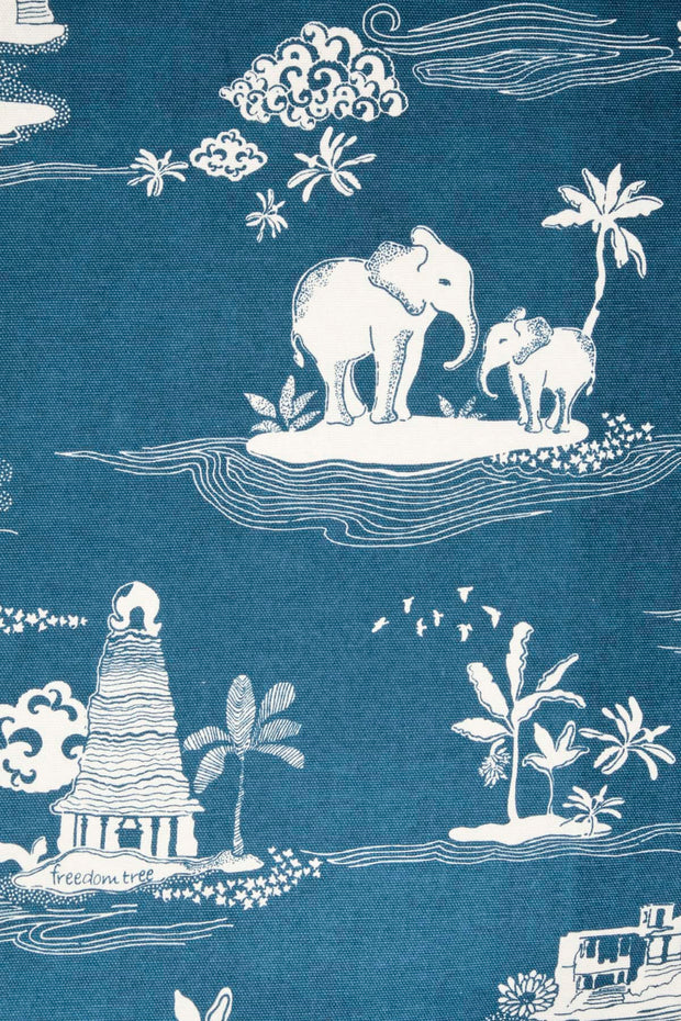 UPHOLSTERY FABRIC Coromandel Printed Upholstery Fabric (Blue)