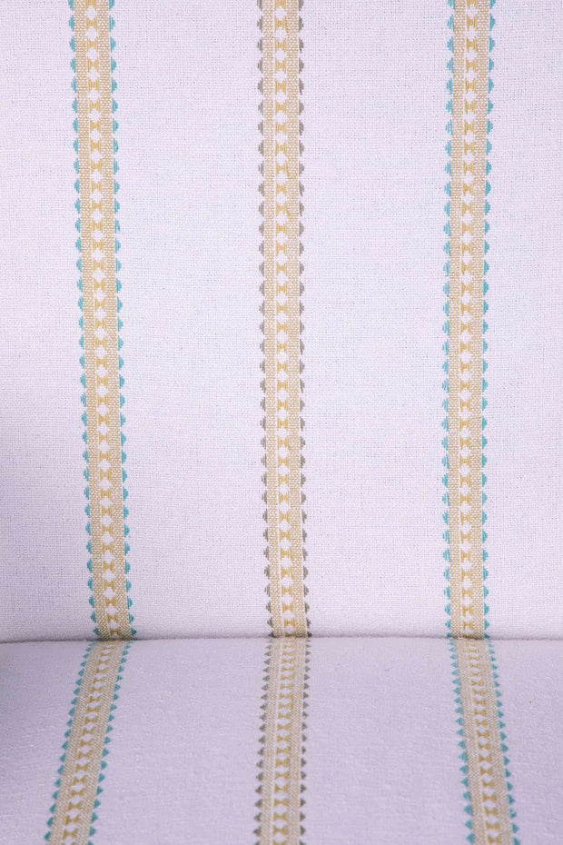 UPHOLSTERY FABRIC Ticking Stripe Woven Upholstery Fabric (White)