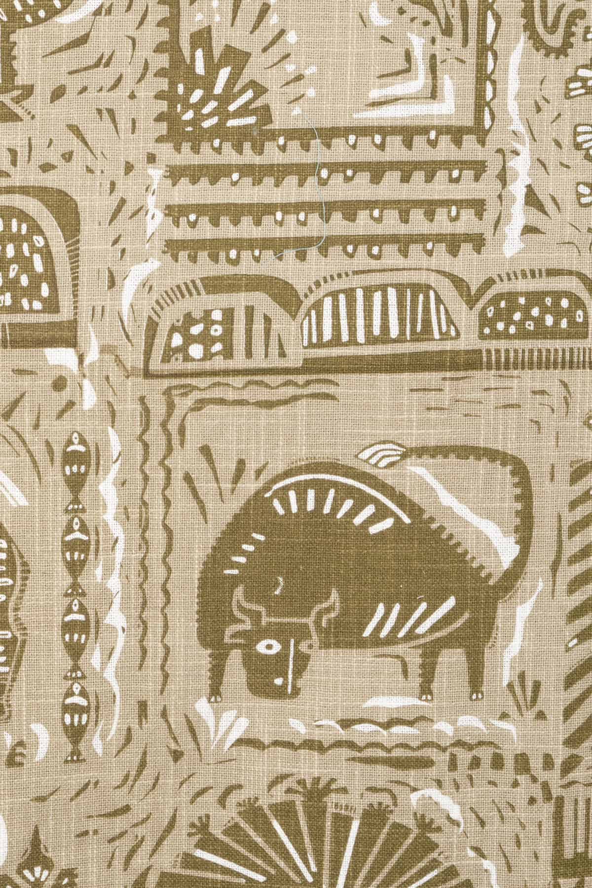 UPHOLSTERY FABRIC Udanti Printed Upholstery Fabric (Taupe)