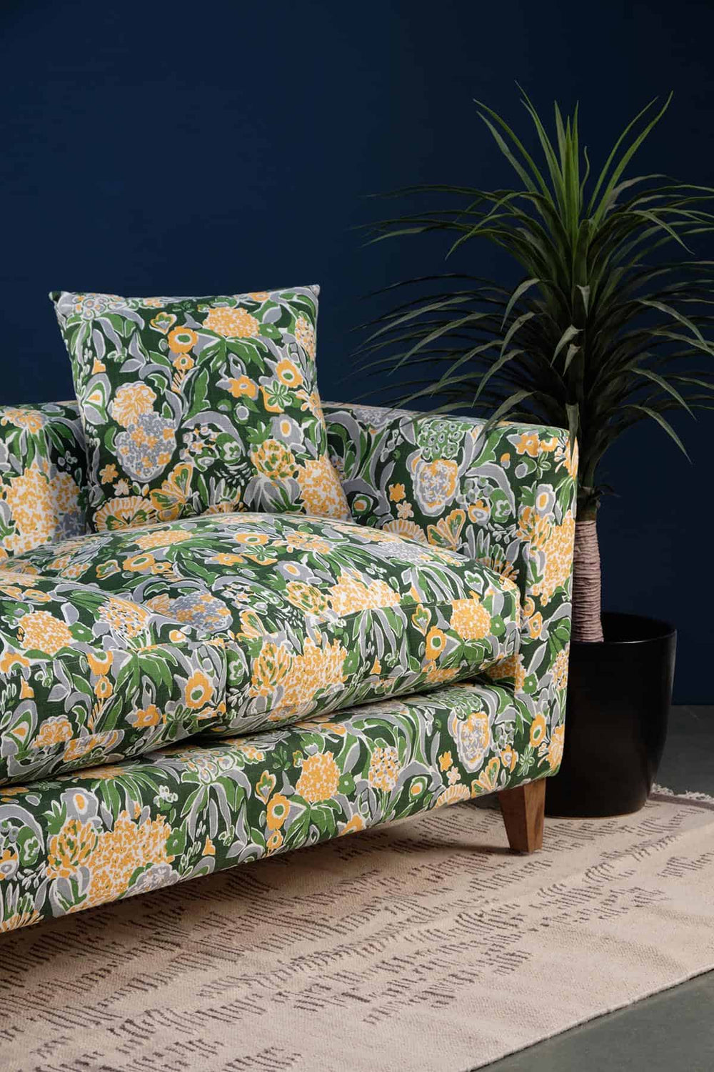 Para Para Printed Upholstery Fabric (Emerald Green)