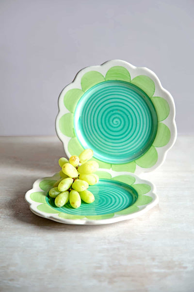 PLATES Crazy Dazy (Green) Small Plate (Set Of 2)