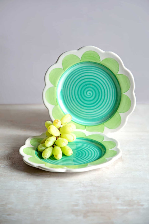 PLATES Crazy Dazy (Green) Small Plate (Set Of 2)