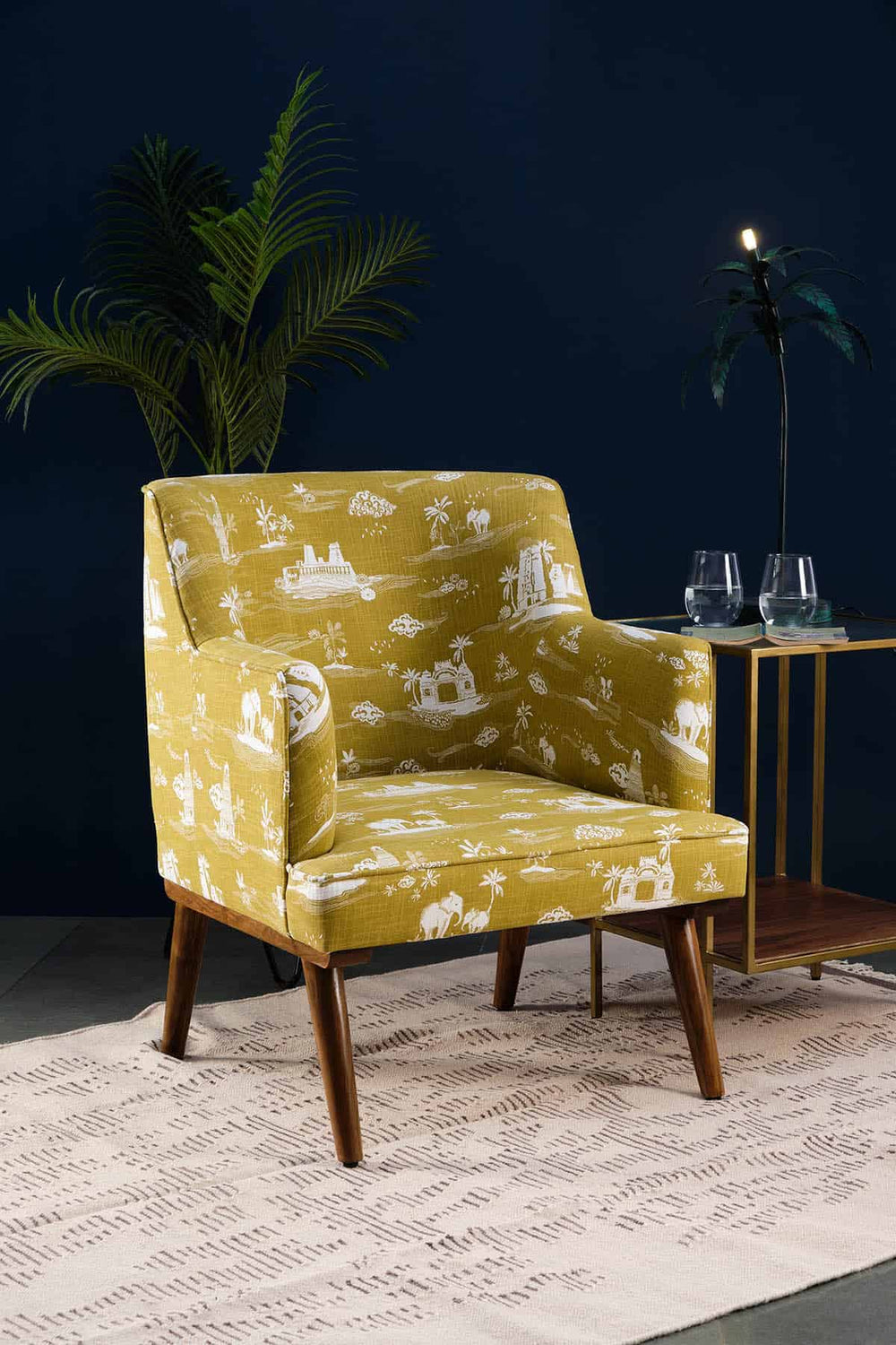UPHOLSTERY FABRIC Coromandel Printed Upholstery Fabric (Leaf Green)