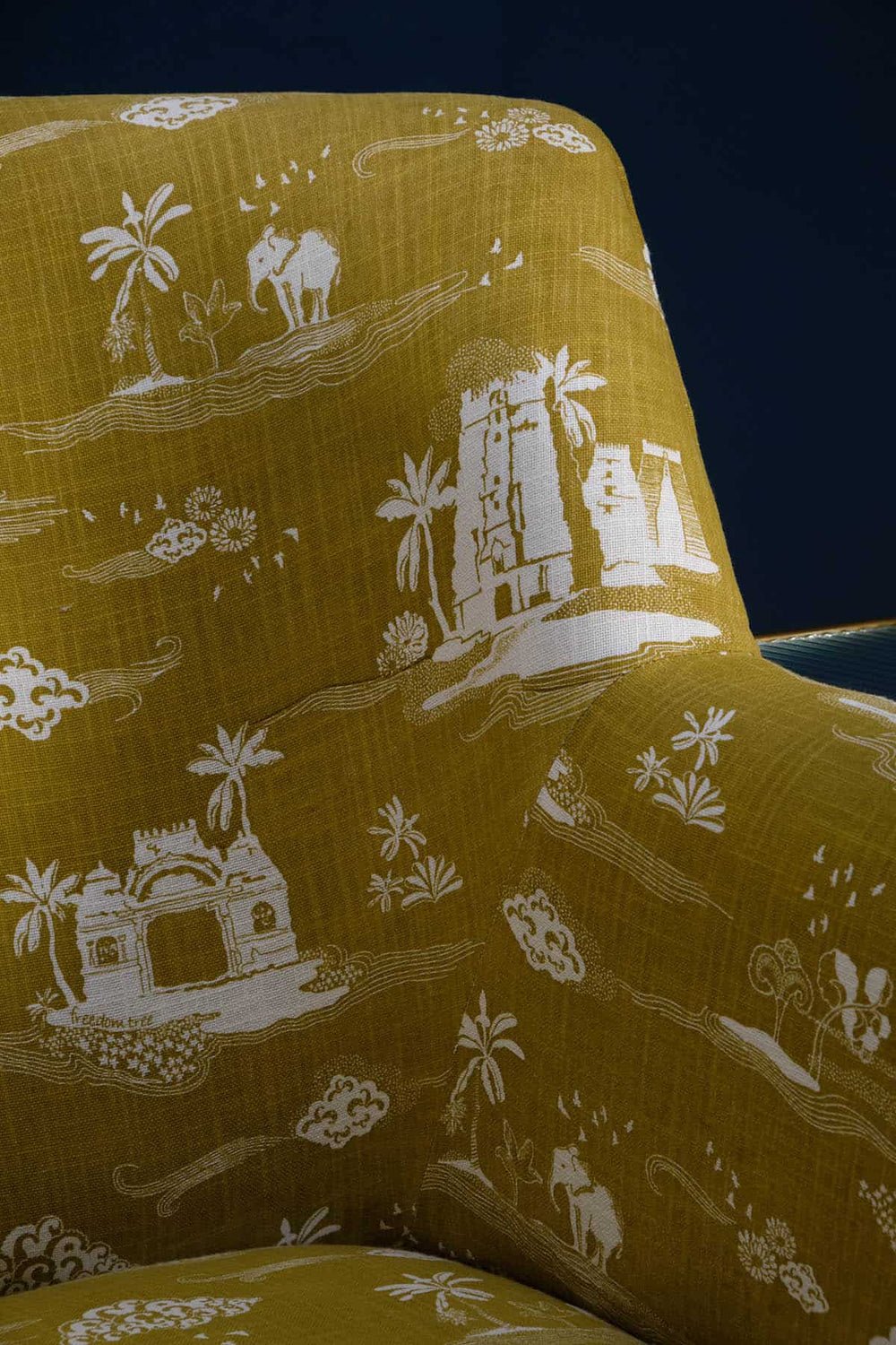 UPHOLSTERY FABRIC Coromandel Printed Upholstery Fabric (Leaf Green)
