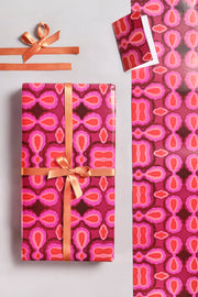 GIFT WRAP Dve Pink Wrapping Paper (Set of 6)