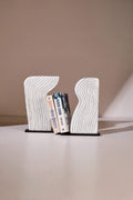 TABLE TOP Shifting Sands Bookend (Washed White)