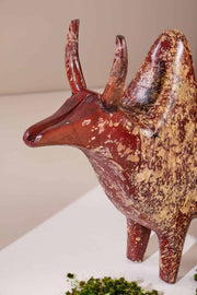 FIGURINE Indus Bull Figurine (Terra Wash)