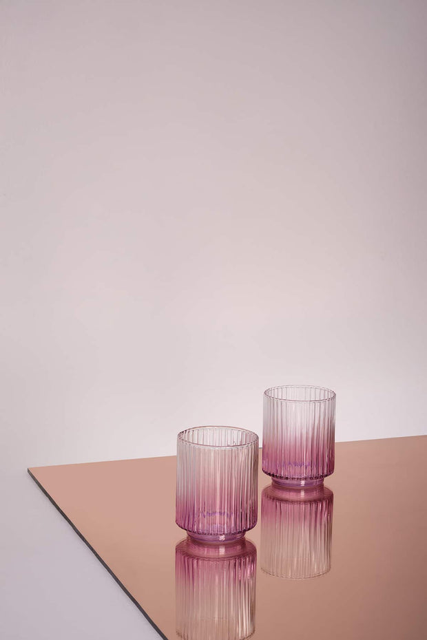 GLASS VASE Fluted Glass Vase (Fluted Mould)