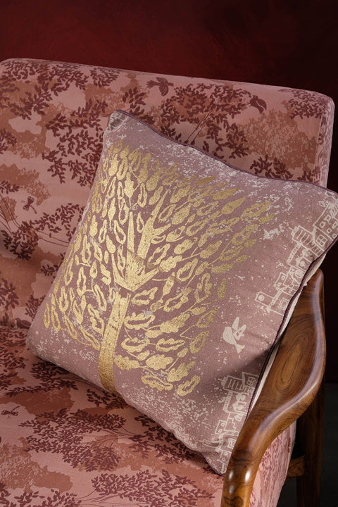 PRINTED CUSHIONS Kadamba Tree (41 Cm X 41 Cm) Printed Cushion Cover