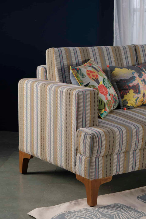 UPHOLSTERY FABRIC Golden Strands Solid Upholstery (Sesame)