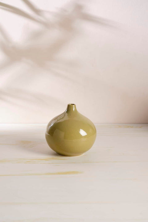 FLOWER VASE Color Pop Ceramic Vase (Olive)