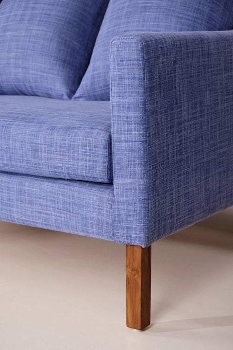 UPHOLSTERY FABRIC Raffia Drift Blue Upholstery Fabric