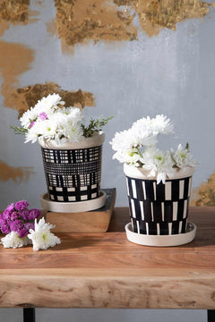 PLANT POTS Brickwork Blocks Herb Planters (Set Of 2)