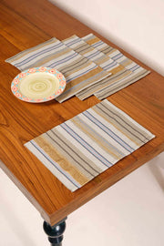 TABLE MAT Golden Strands Table Mat (Set Of 4)