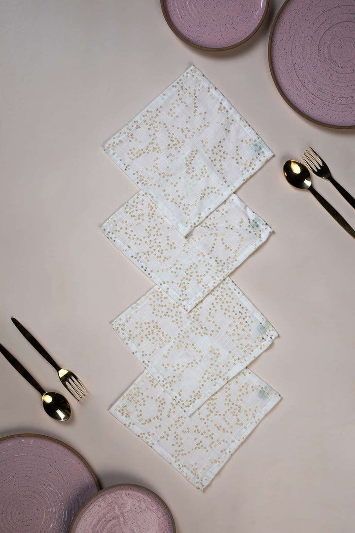 NAPKINS Kabini Stars Cocktail Napkin (Set of 4)