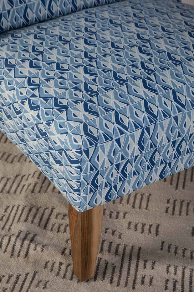 UPHOLSTERY FABRIC Sabal Printed Upholstery Fabric (Blue)