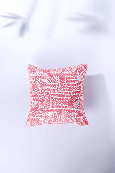 PRINTED CUSHIONS Waymore (46 Cm X 46 Cm) Cushion Cover (Red)