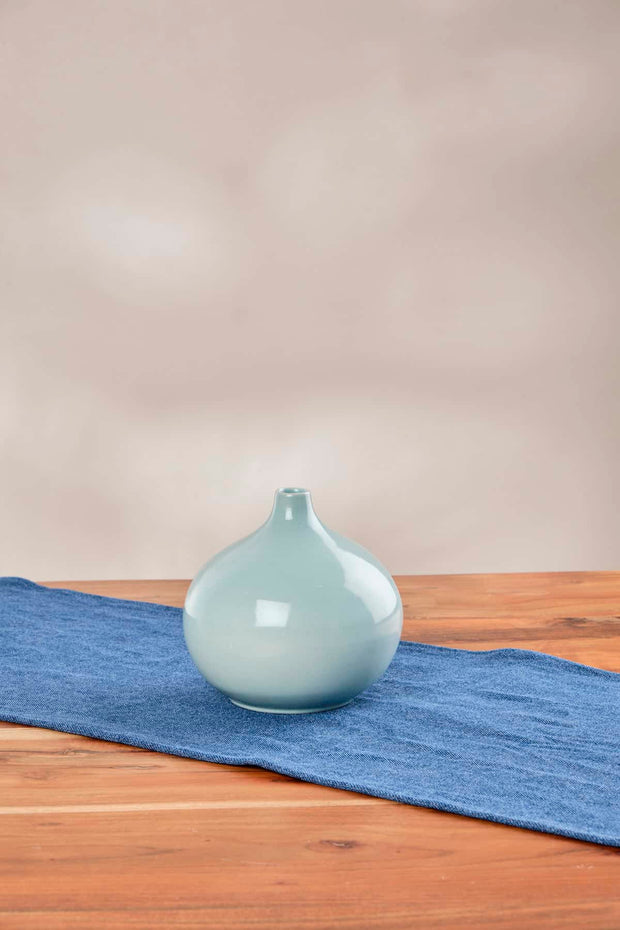 FLOWER VASE Color Pop Glaze Ceramic Vase (Mint)