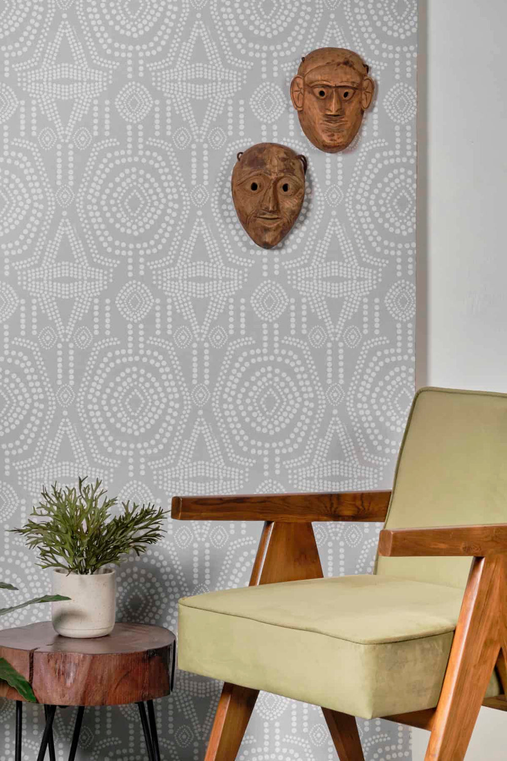Bold Sej Grey Wallpaper (Geometric)