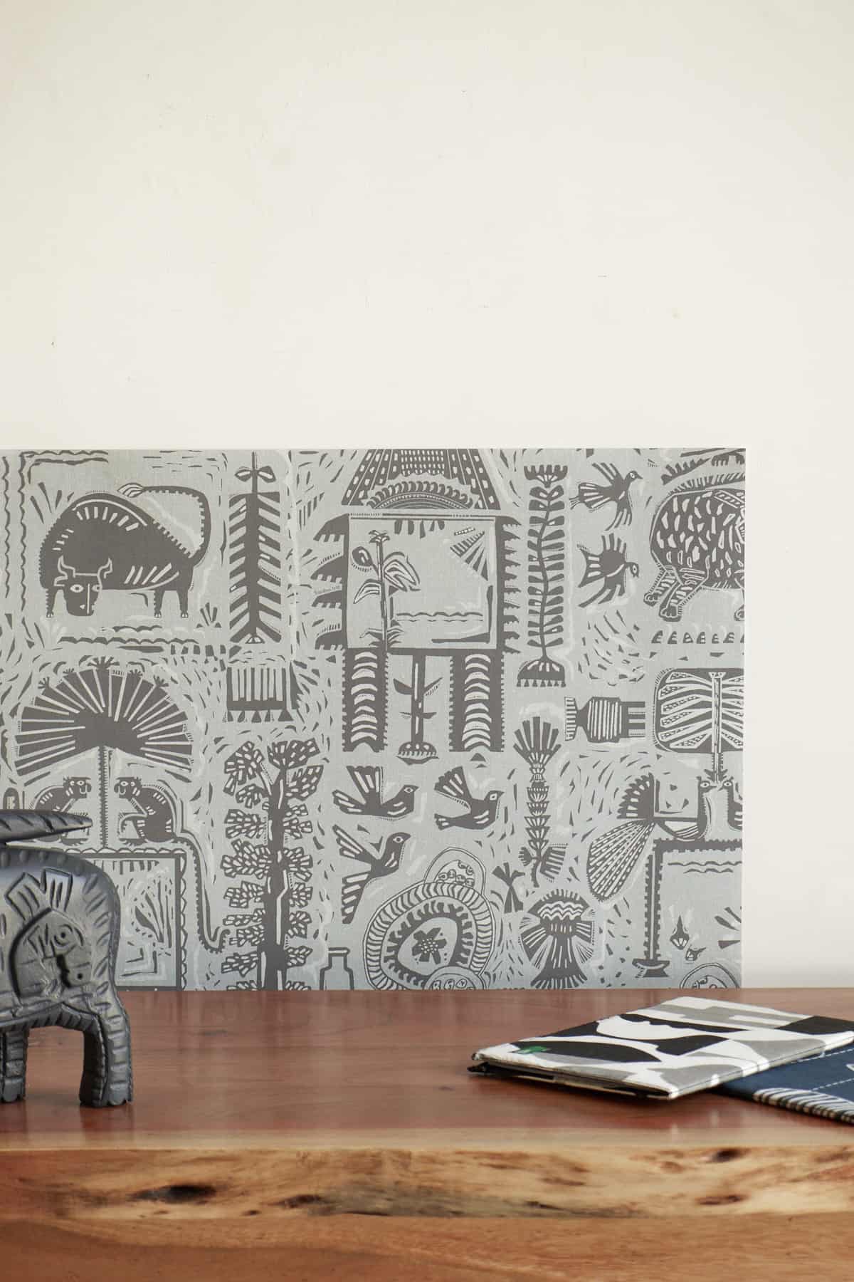 WALLPAPER Udanti Grey Wallpaper