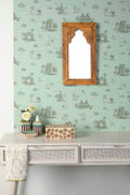 WALLPAPER Coromandel Washed Blue Wallpaper
