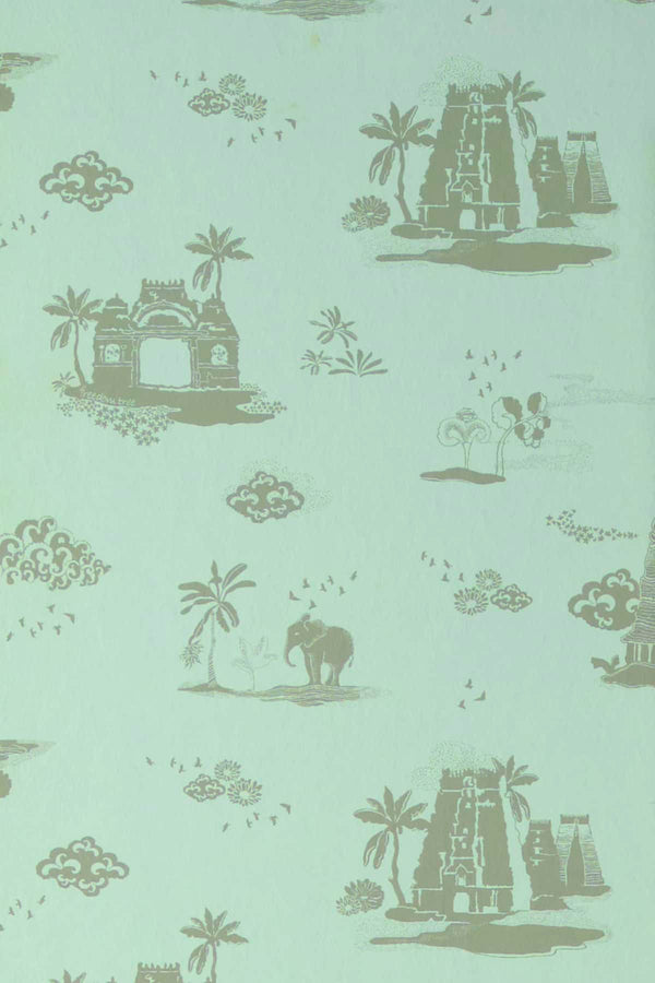 Coromandel Washed Green Wallpaper (Narrative)