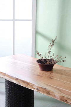 DINING TABLE Yamate Live Edge Dining Table (Acacia Wood)