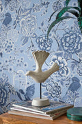 WALLPAPER Damask Blue Wallpaper