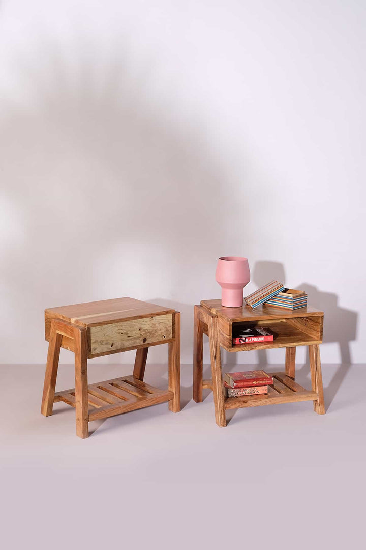 BEDSIDE TABLE Holle Bedside Table (Natural)