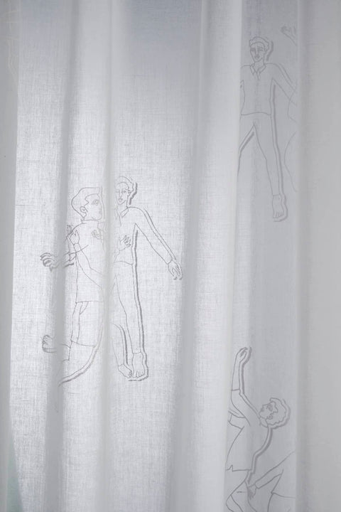 WINDOW CURTAINS Feeling Freedom Window Curtains in Sheer Fabric (White Shadow)