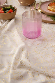 GLASS VASE Pink Fluted Glass Vase