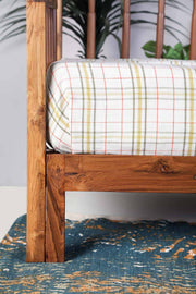 DAY BED Spindle Pull Out Bed (Natural)