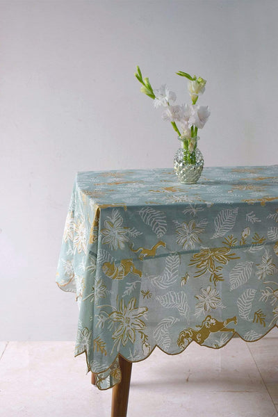 TABLE COVER AHNAN TABLE COVER (BLUE/WHITE)