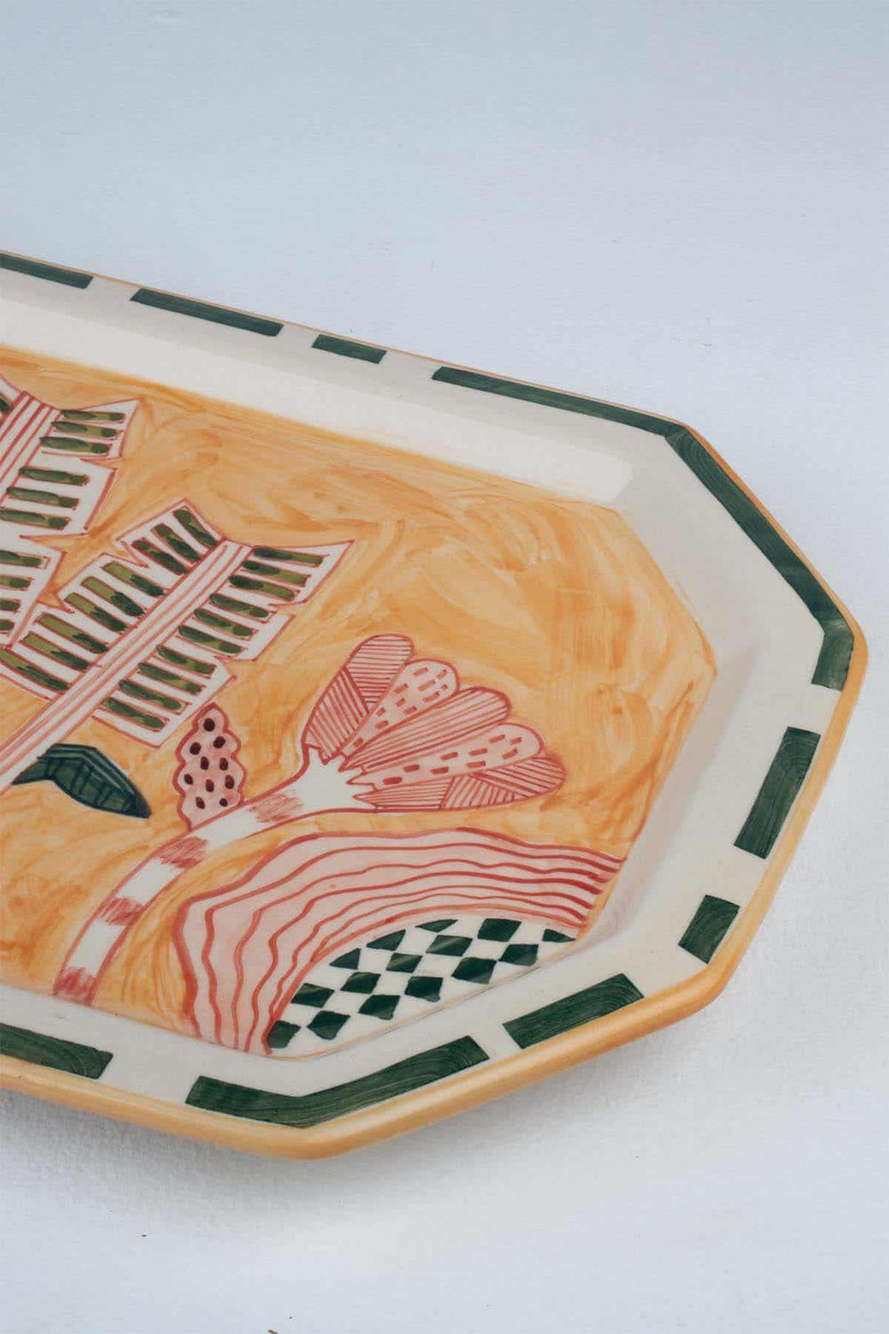 SERVING PLATTERS Arakta Octagonal Platter (Multi-Colored)