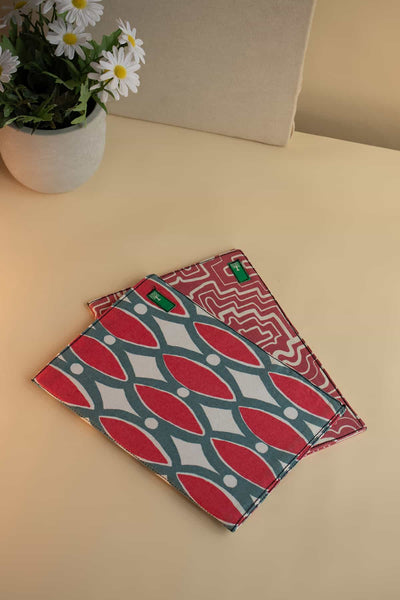 DIARY Upcycled Fabric Diary (Set of 2)
