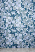 COTTON FABRIC AND CURTAINS Azulejous Cotton Fabric And Curtains (Tealindi)