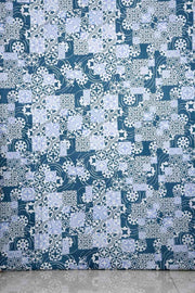 COTTON FABRIC AND CURTAINS Azulejous Cotton Fabric And Curtains (Tealindi)