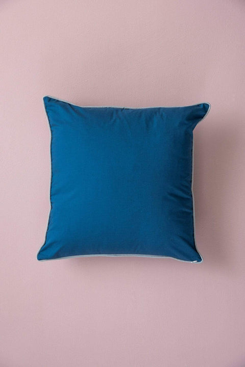 PRINTED CUSHIONS Backbay Blue (41 CM X 41 CM) Cushion Cover