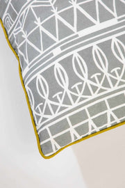 PRINTED & PATTERN CUSHIONS Balconies (46 Cm X 46 Cm) Cushion Cover (Grey Stone)
