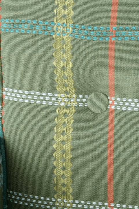 UPHOLSTERY FABRIC SWATCH Plantation Plaid (Olive) Woven Upholstery Fabric Swatch