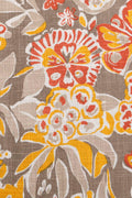 UPHOLSTERY FABRIC SWATCH Para Para Printed (Mustard Green) Upholstery Fabric Swatch